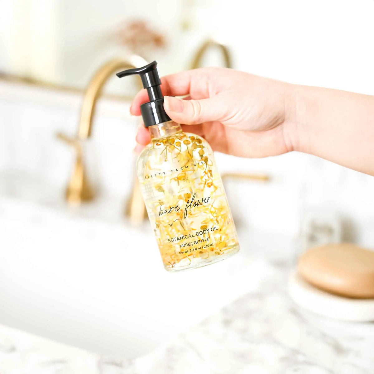 Bare Flower Natural Fragrance Free Body Oil - Best for Sensitive Skin Pretty farm girl