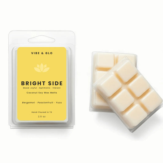 Bright Side – Bergamot & Yuzu Soy Wax Melts Vibe & Glo Candle Studio