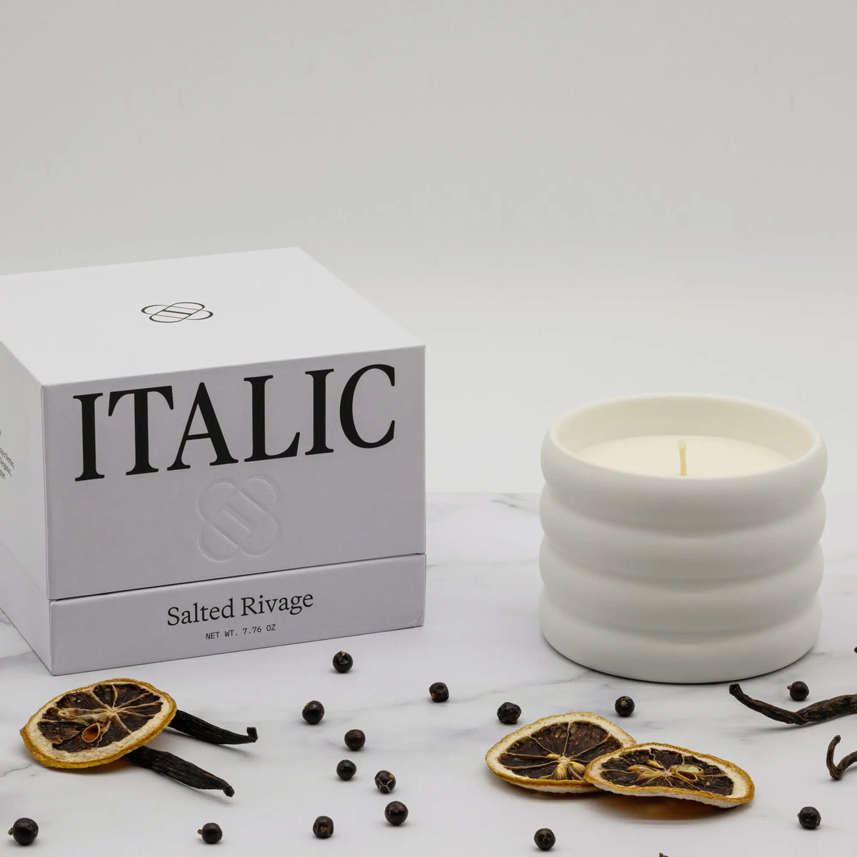 Ceramic Candle Italic