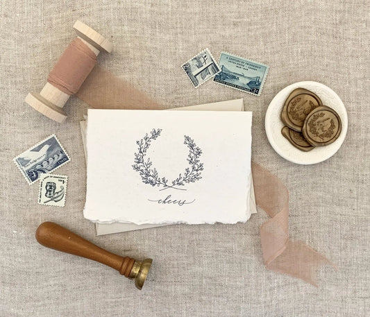 Cheers // Deckled Edge Note Cards Jen Simpson Design, LLC