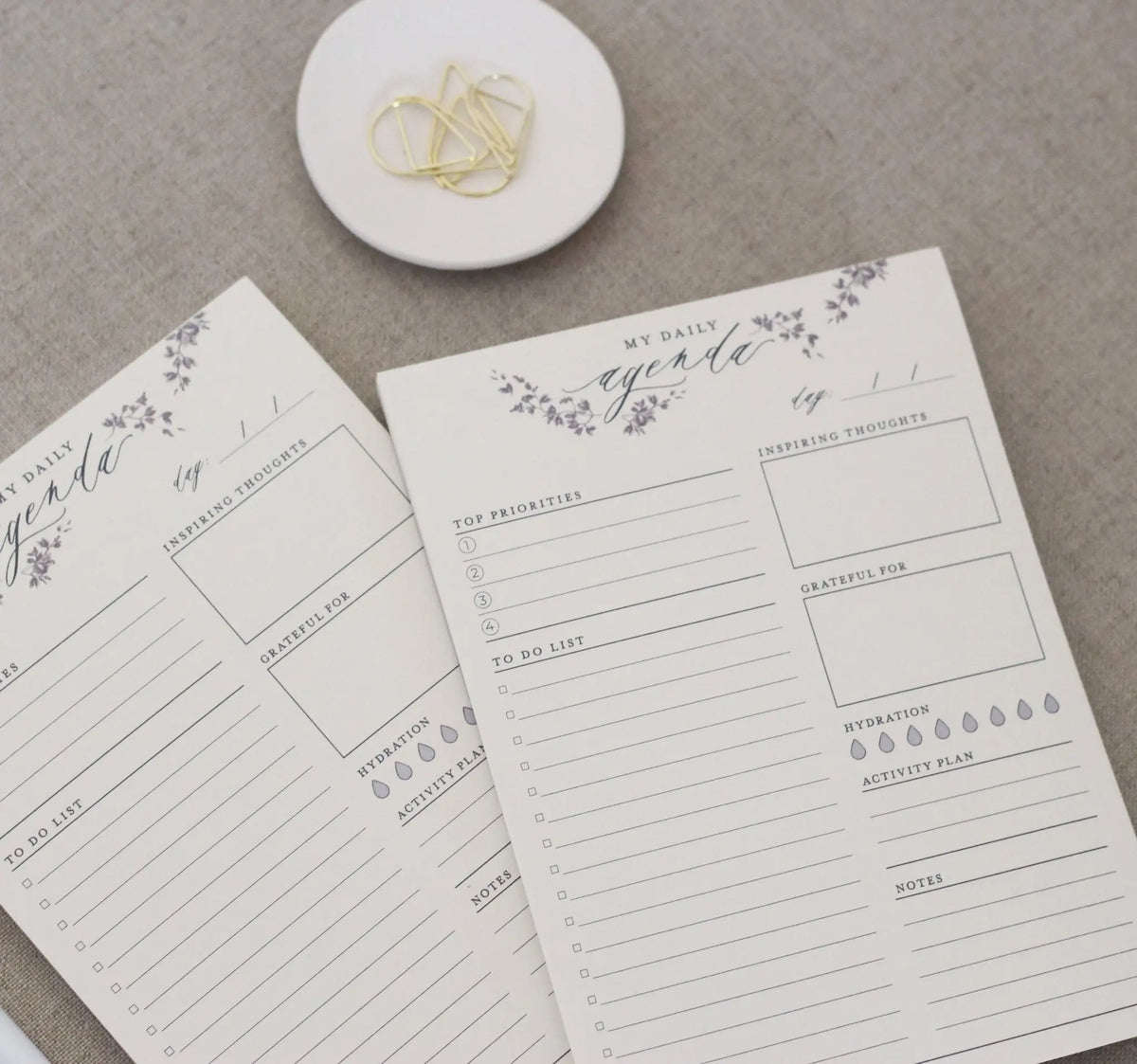Daily Agenda // Planner Notepad Jen Simpson Design, LLC
