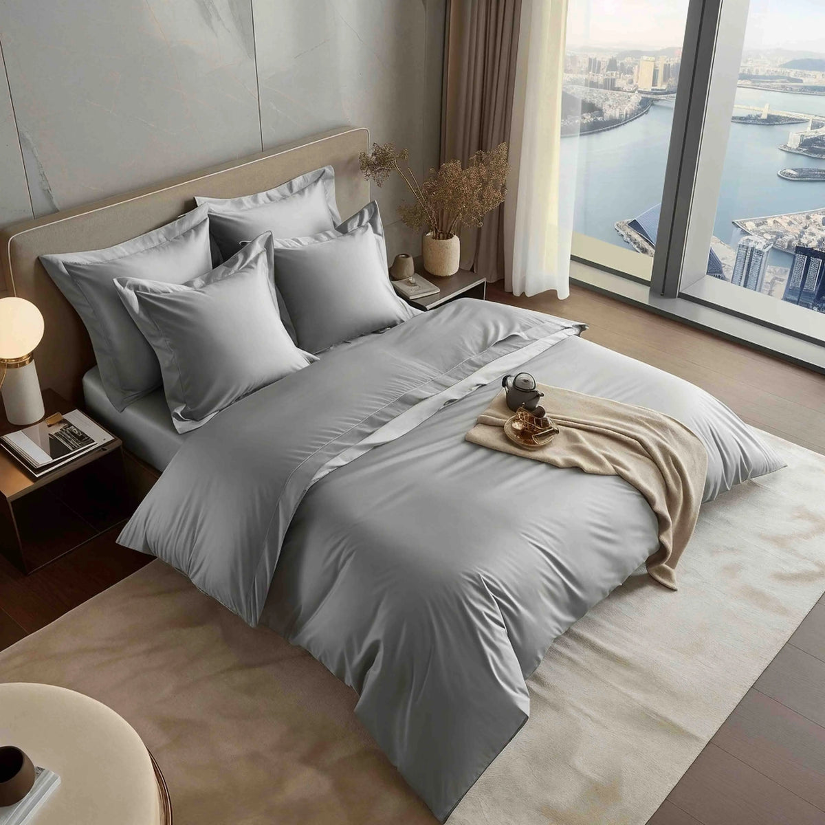 Luxe Australian Sateen Pillowcase Set Italic