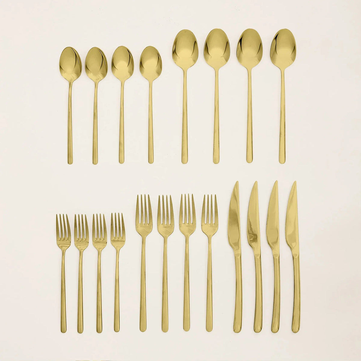 Emilia Mirror 20-Piece Flatware Set Italic
