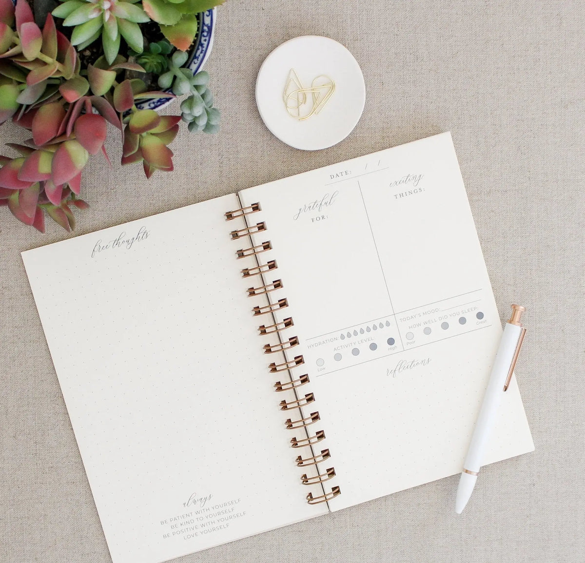 Flourish // Wellness Journal Jen Simpson Design, LLC