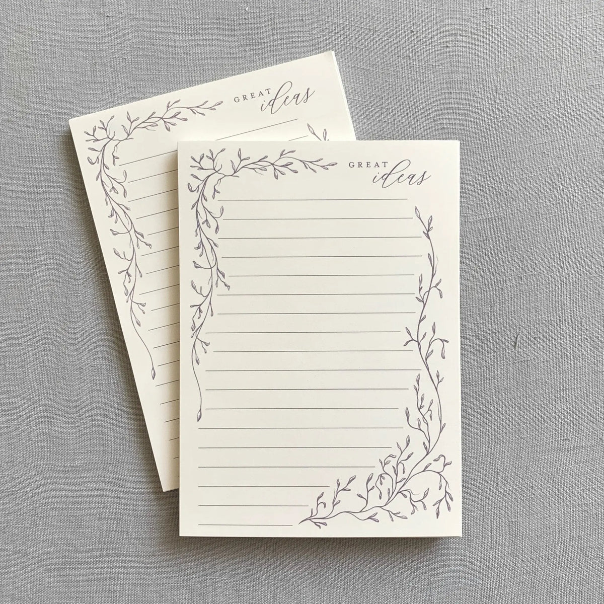 Great Ideas // Whimsical Vines Notepad Jen Simpson Design, LLC