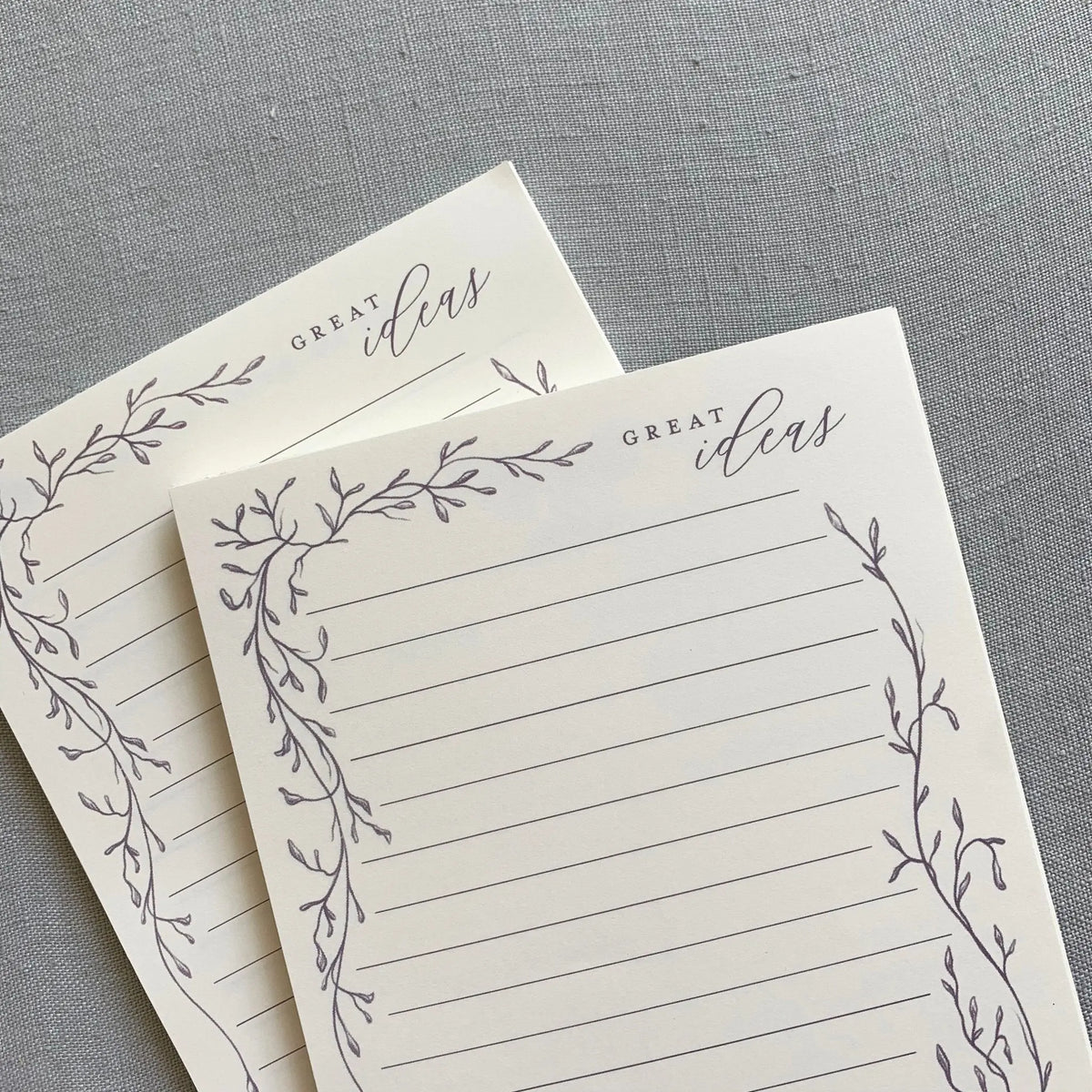 Great Ideas // Whimsical Vines Notepad Jen Simpson Design, LLC