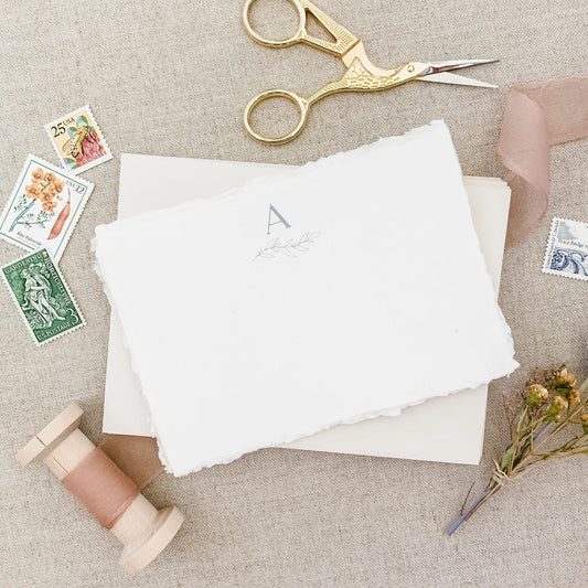 Harlow // Monogram Note Cards Jen Simpson Design, LLC
