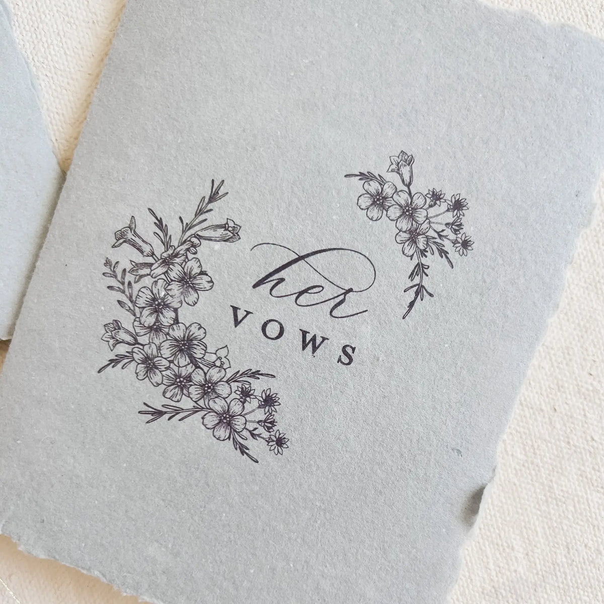 His and Hers Vow Book Set Jen Simpson Design, LLC