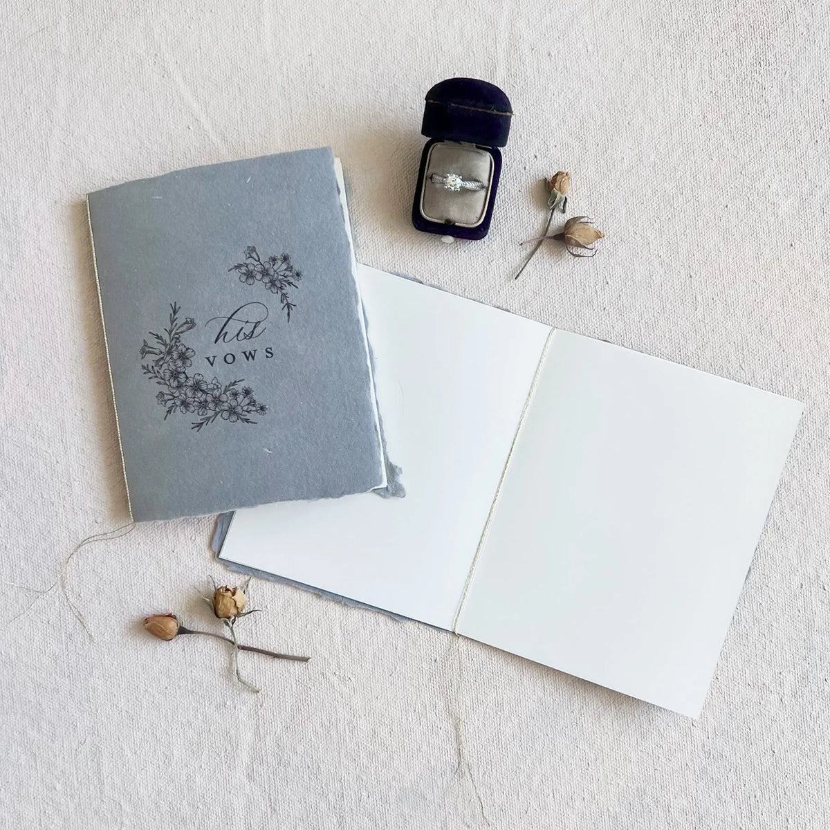 His and Hers Vow Book Set Jen Simpson Design, LLC