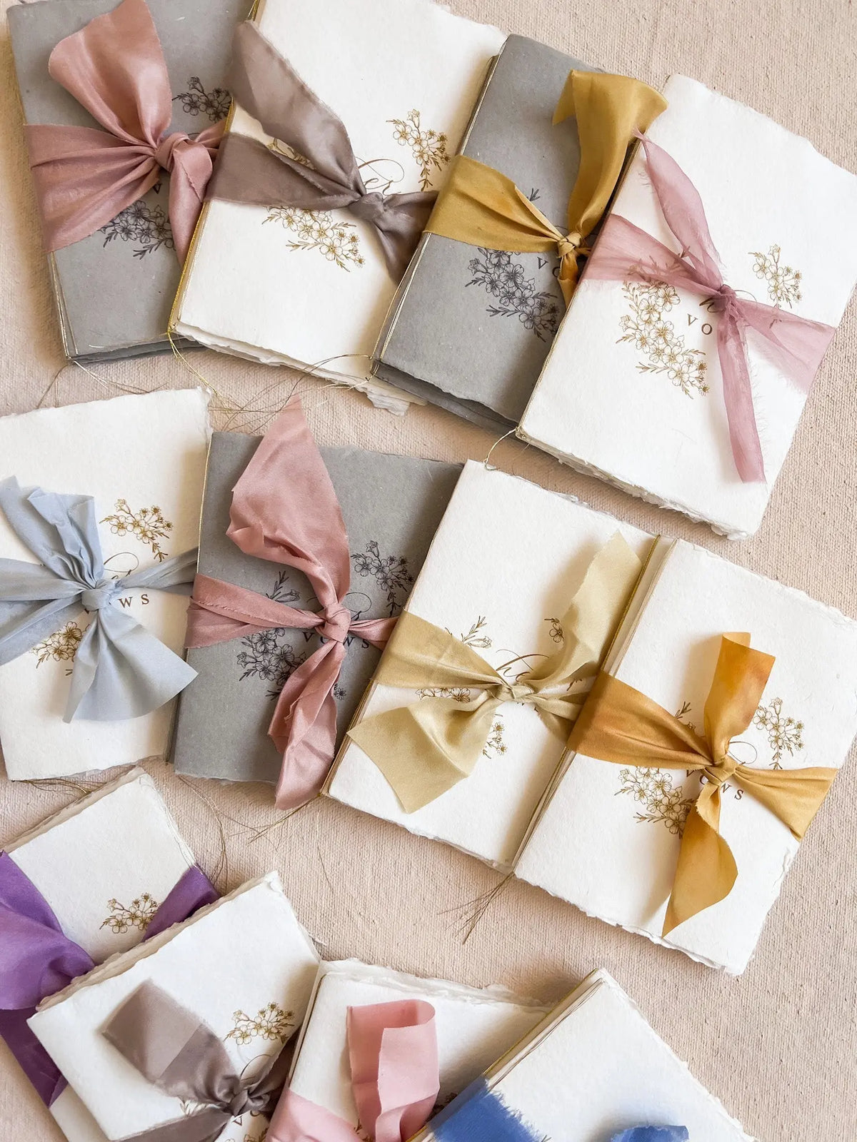 His and Hers Vow Book Set Jen Simpson Design, LLC