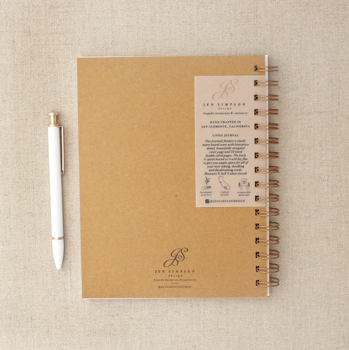 New! Beautiful Thoughts // Journal Jen Simpson Design, LLC