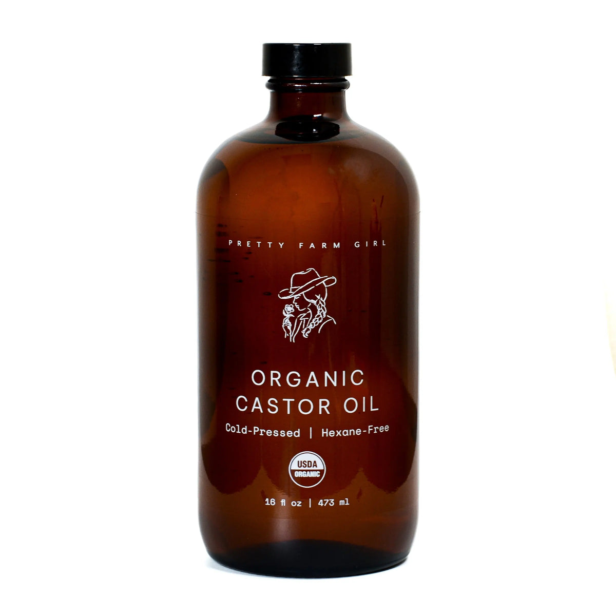 Organic Pure Castor Oil + Cloth Pack Bundle Pretty farm girl