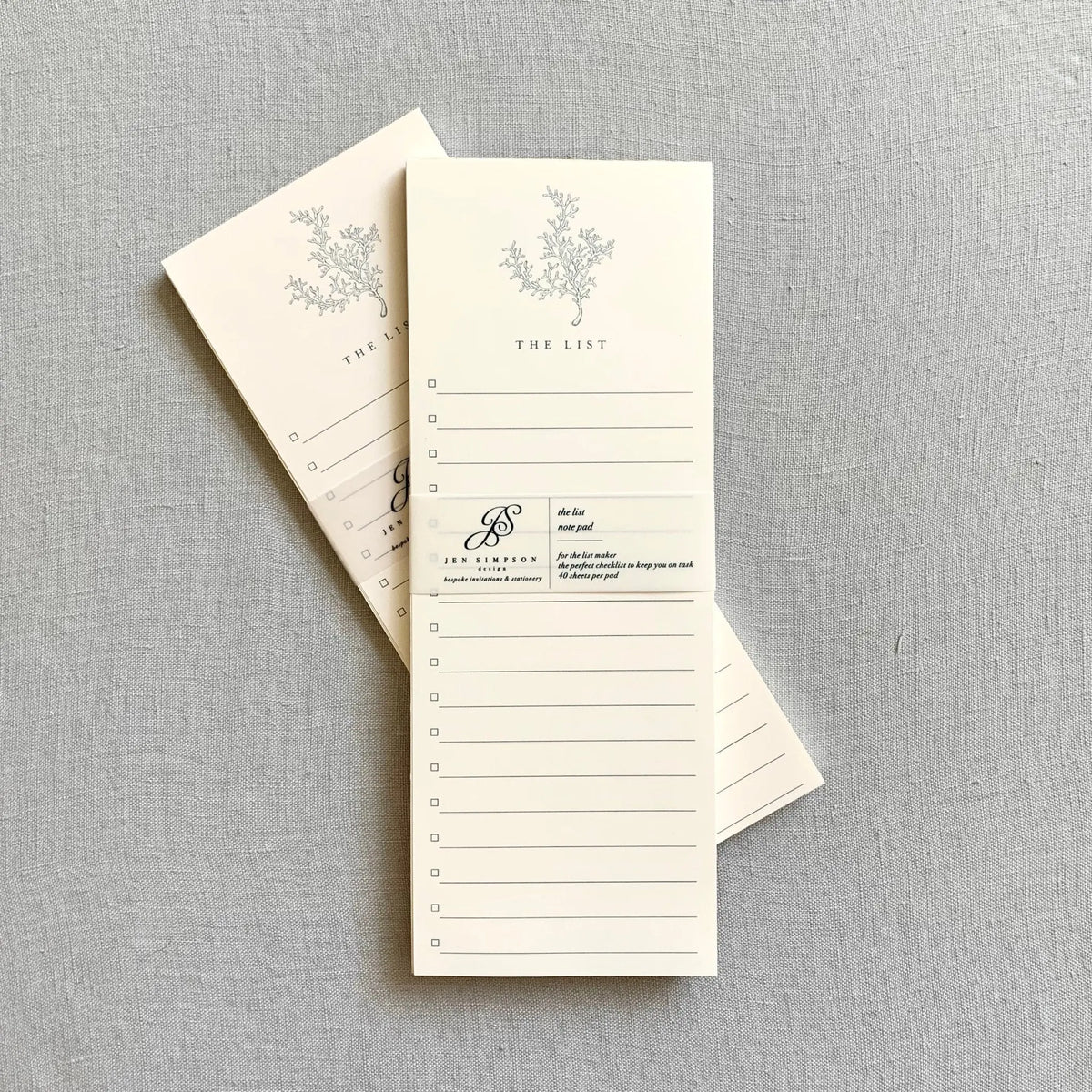 Sea Side Coral // Notepad Jen Simpson Design, LLC
