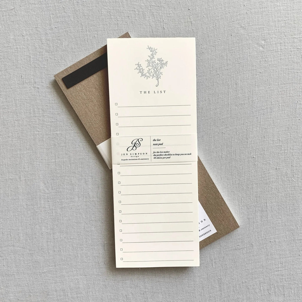 Sea Side Coral // Notepad Jen Simpson Design, LLC