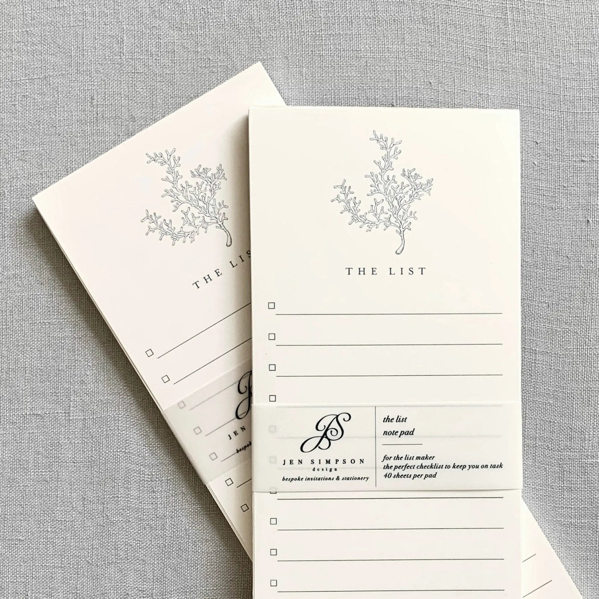 Sea Side Coral // Notepad Jen Simpson Design, LLC