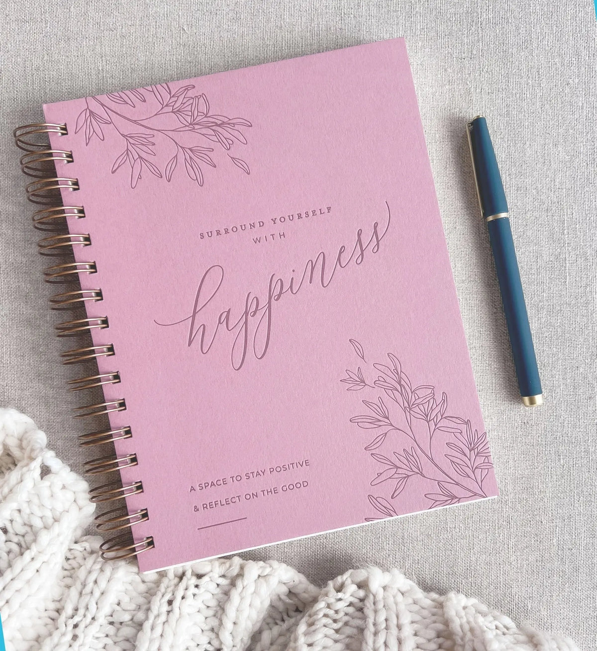 Surround Yourself with Happiness Journal Jen Simpson Design, LLC