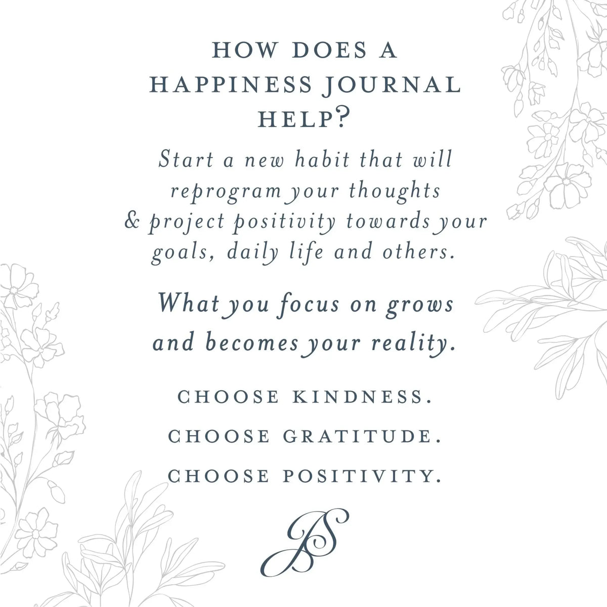 Surround Yourself with Happiness Journal Jen Simpson Design, LLC
