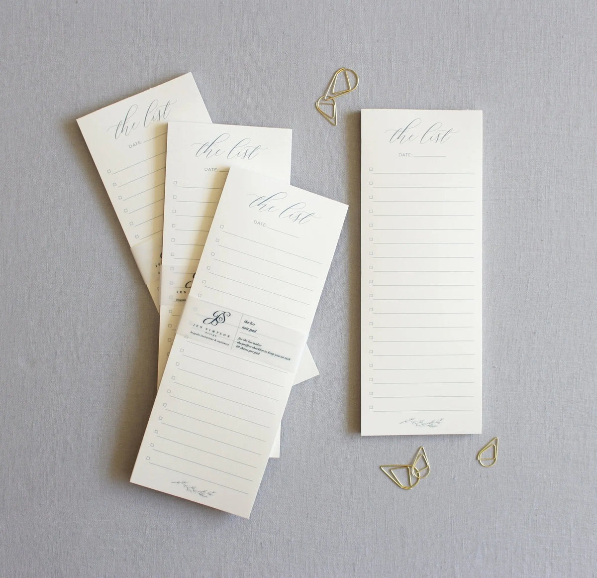 The List // Notepad Jen Simpson Design, LLC