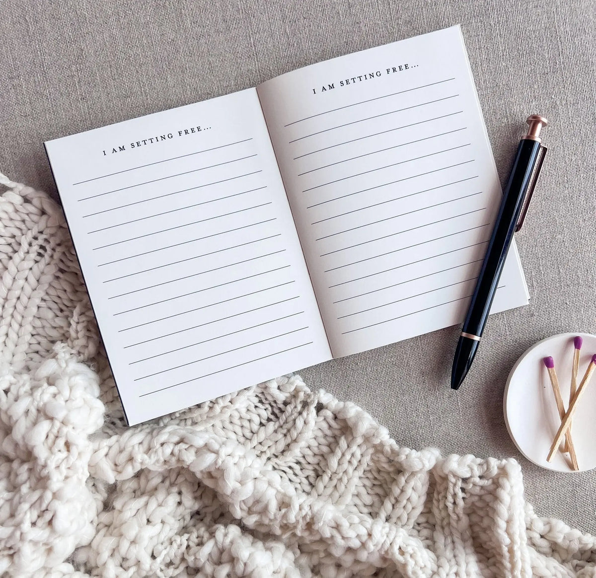 Thoughts I Am Setting Free | A burn book Jen Simpson Design, LLC