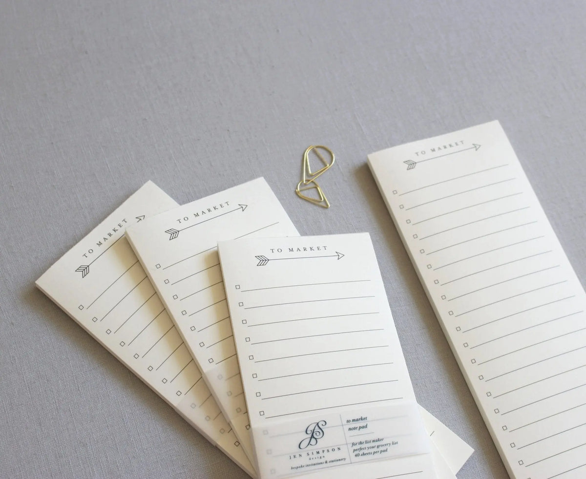 To Market // Notepad Jen Simpson Design, LLC