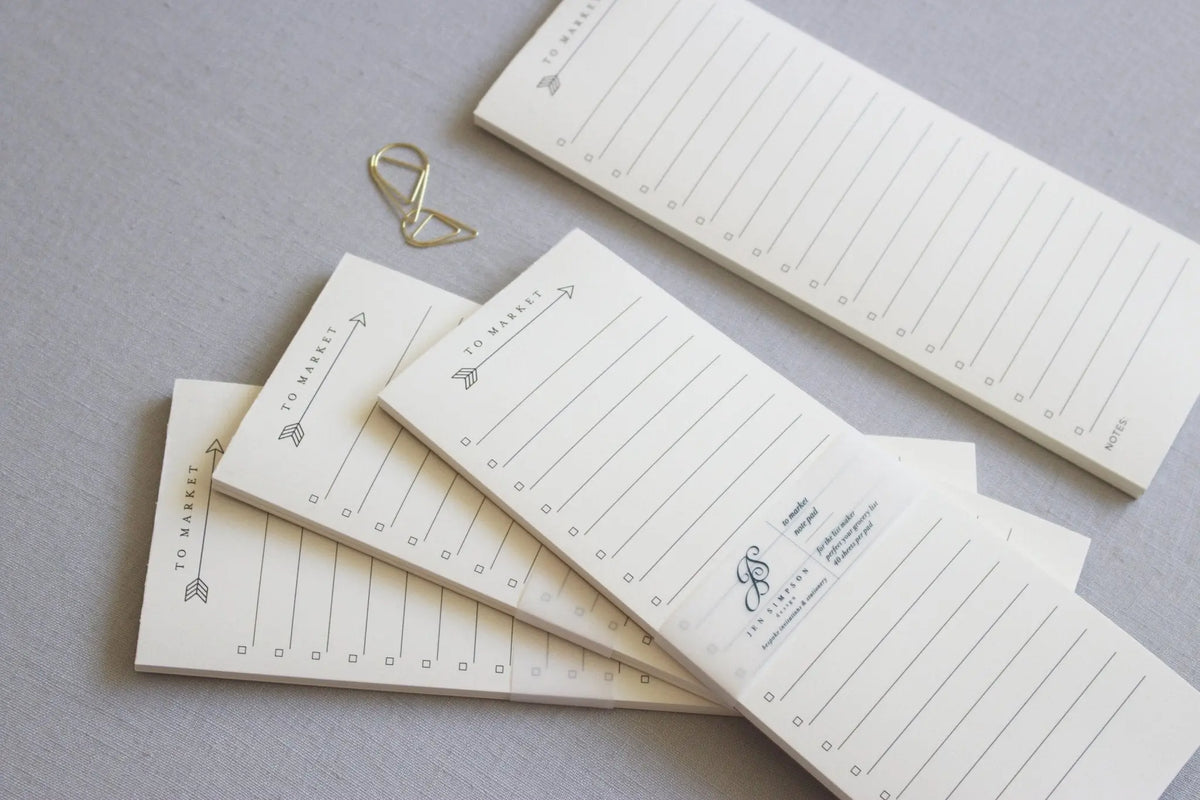 To Market // Notepad Jen Simpson Design, LLC