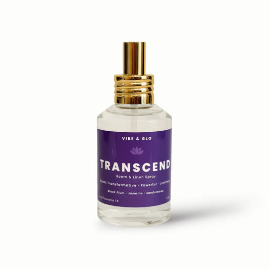 Transcend – Black Plum, Jasmine, & Sandalwood Room Spray Vibe & Glo Candle Studio
