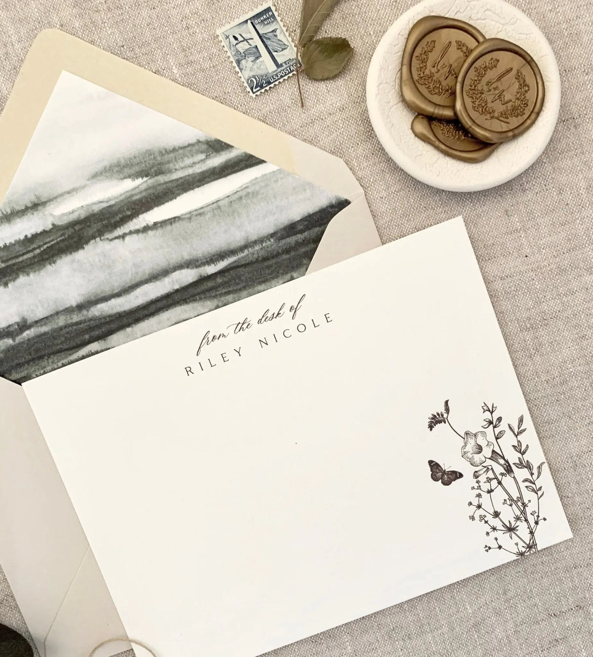 Wildflower // Personal Stationery Jen Simpson Design, LLC